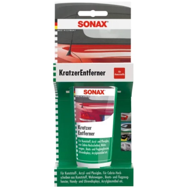 SONAX Kunststoffreiniger – Kratzerentferner Kunststoff NanoPro 75 ml