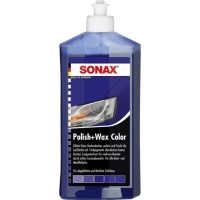 SONAX Lackpolitur – Polish & Wax Color NanoPro blau 500 ml