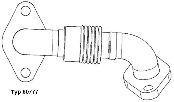BorgWarner (Wahler) Rohrleitung, AGR-Ventil