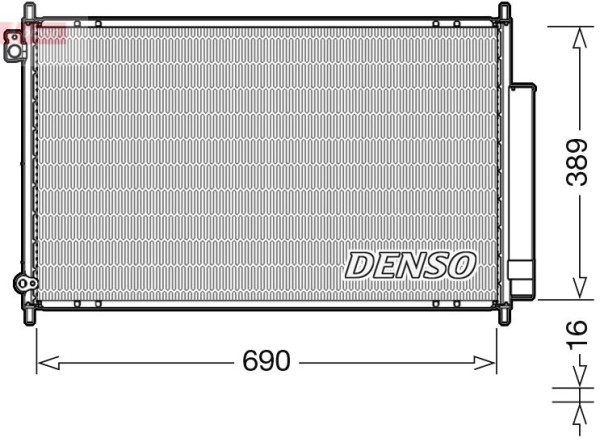 DENSO Kondensator, Klimaanlage